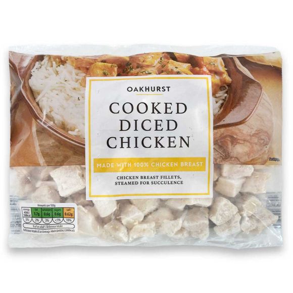 Oakhurst Cooked Diced Chicken 340g